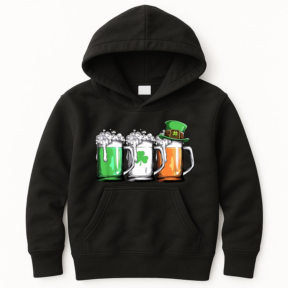 St Patrick's Day Beer Kids Hoodie