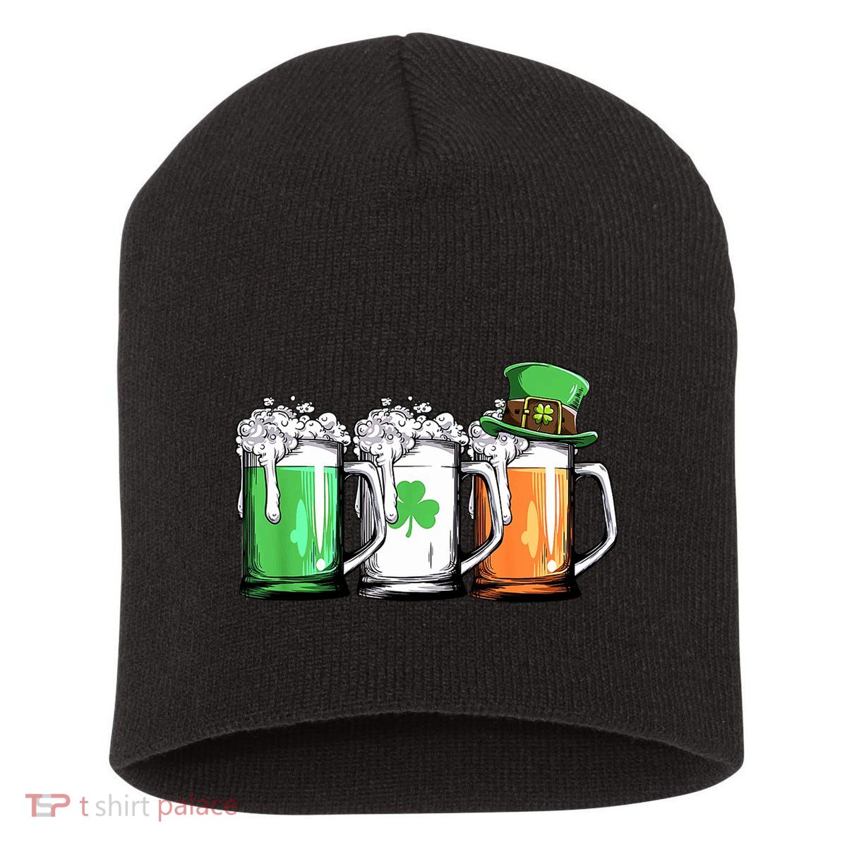 St Patrick's Day Beer Short Acrylic Beanie