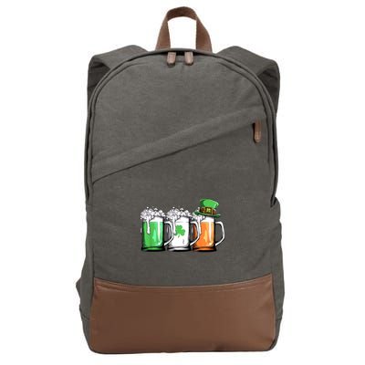 St Patrick's Day Beer Cotton Canvas Backpack