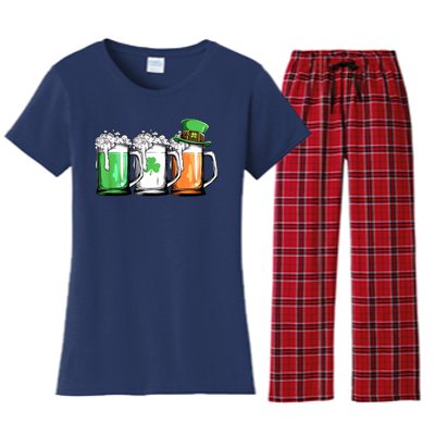 St Patrick's Day Beer Women's Flannel Pajama Set