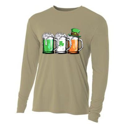 St Patrick's Day Beer Cooling Performance Long Sleeve Crew