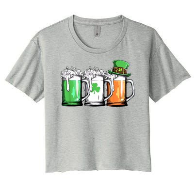 St Patrick's Day Beer Women's Crop Top Tee