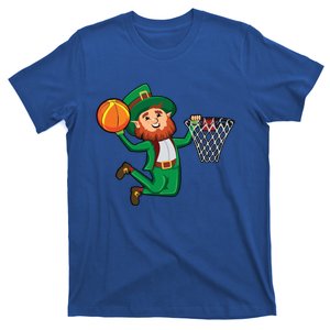 St Patricks Day Leprechaun Dunk Basketball Gift T-Shirt