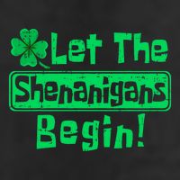 St Patricks Day Let The Shenanigans Begin Garment-Dyed Fleece Hoodie