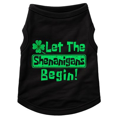 St Patricks Day Let The Shenanigans Begin Doggie Tank