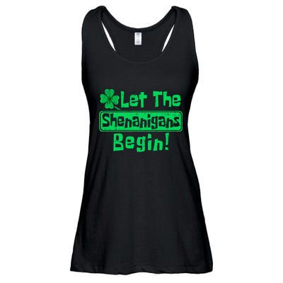 St Patricks Day Let The Shenanigans Begin Ladies Essential Flowy Tank