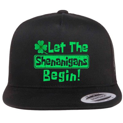 St Patricks Day Let The Shenanigans Begin Flatbill Hat