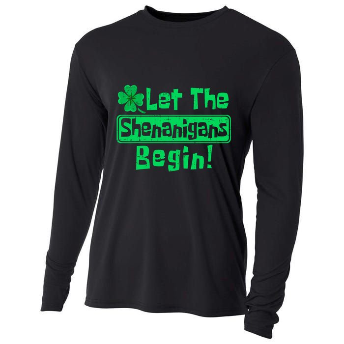 St Patricks Day Let The Shenanigans Begin Cooling Performance Long Sleeve Crew