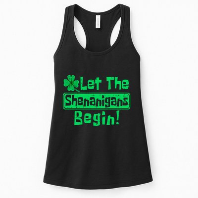 St Patricks Day Let The Shenanigans Begin Womens Tank Top
