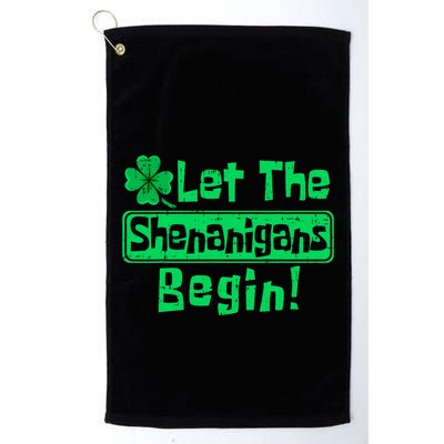 St Patricks Day Let The Shenanigans Begin Golf Towel