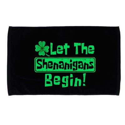 St Patricks Day Let The Shenanigans Begin Microfiber Hand Towel