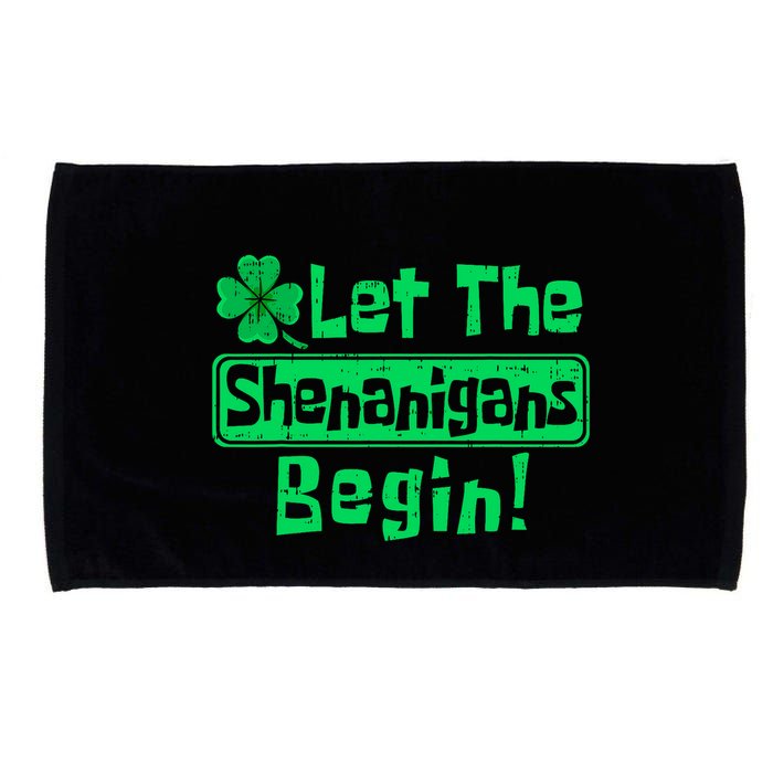 St Patricks Day Let The Shenanigans Begin Microfiber Hand Towel