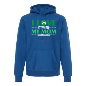 St Patricks Day Love Mom Play Video Games Saint Paddy's Day Great Gift Premium Hoodie