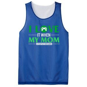 St Patricks Day Love Mom Play Video Games Saint Paddy's Day Great Gift Mesh Reversible Basketball Jersey Tank