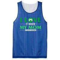 St Patricks Day Love Mom Play Video Games Saint Paddy's Day Great Gift Mesh Reversible Basketball Jersey Tank