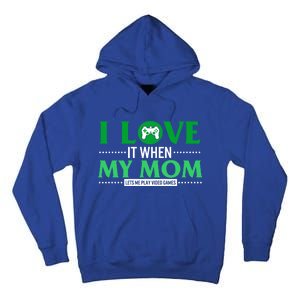 St Patricks Day Love Mom Play Video Games Saint Paddy's Day Great Gift Tall Hoodie