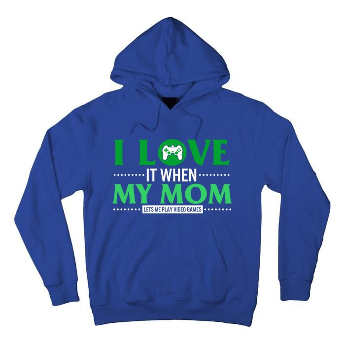 St Patricks Day Love Mom Play Video Games Saint Paddy's Day Great Gift Tall Hoodie