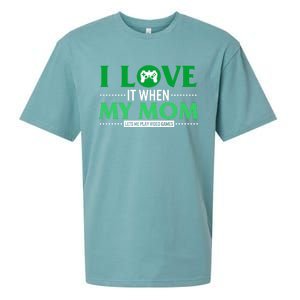 St Patricks Day Love Mom Play Video Games Saint Paddy's Day Great Gift Sueded Cloud Jersey T-Shirt