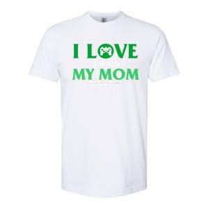 St Patricks Day Love Mom Play Video Games Saint Paddy's Day Great Gift Softstyle CVC T-Shirt