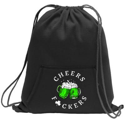 St Patricks Day Cheers Irish Drinking Sweatshirt Cinch Pack Bag