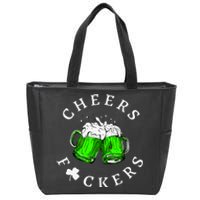 St Patricks Day Cheers Irish Drinking Zip Tote Bag