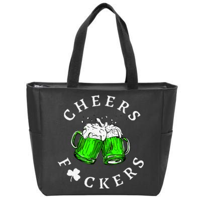 St Patricks Day Cheers Irish Drinking Zip Tote Bag