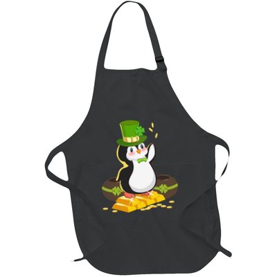 St Patricks Day Lucky Penguin Leprechaun Shamrock Irish Apron
