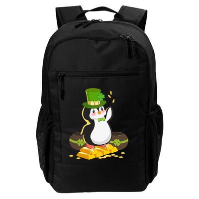 St Patricks Day Lucky Penguin Leprechaun Shamrock Irish Backpack
