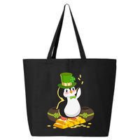 St Patricks Day Lucky Penguin Leprechaun Shamrock Irish 25L Jumbo Tote