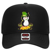 St Patricks Day Lucky Penguin Leprechaun Shamrock Irish Trucker Hat