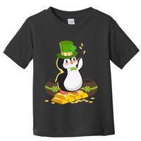 St Patricks Day Lucky Penguin Leprechaun Shamrock Irish Toddler T-Shirt