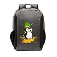 St Patricks Day Lucky Penguin Leprechaun Shamrock Irish Vector Backpack