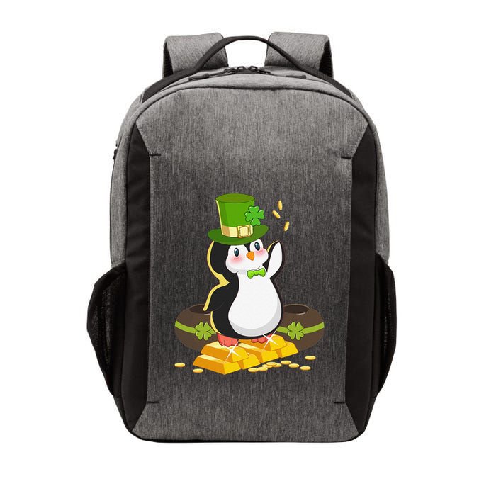 St Patricks Day Lucky Penguin Leprechaun Shamrock Irish Vector Backpack