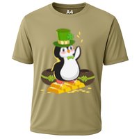 St Patricks Day Lucky Penguin Leprechaun Shamrock Irish Performance Shirt
