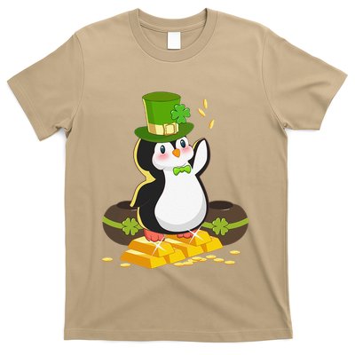 St Patricks Day Lucky Penguin Leprechaun Shamrock Irish T-Shirt