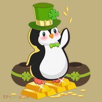 St Patricks Day Lucky Penguin Leprechaun Shamrock Irish T-Shirt