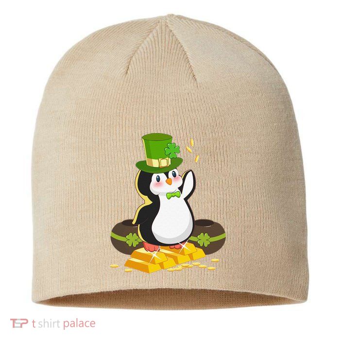 St Patricks Day Lucky Penguin Leprechaun Shamrock Irish Sustainable Beanie