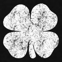 St. Patrick's Day Four Leaf Clover Green Background Design Ladies PosiCharge Tri-Blend Wicking Tank