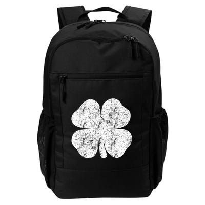 St. Patrick's Day Four Leaf Clover Green Background Design Backpack