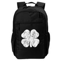 St. Patrick's Day Four Leaf Clover Green Background Design Backpack