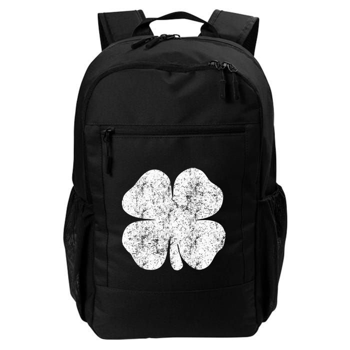 St. Patrick's Day Four Leaf Clover Green Background Design Backpack
