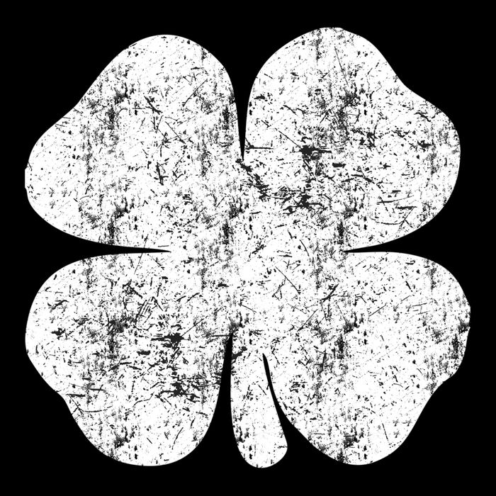 St. Patrick's Day Four Leaf Clover Green Background Design Tank Top