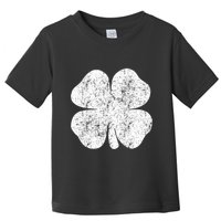St. Patrick's Day Four Leaf Clover Green Background Design Toddler T-Shirt