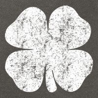 St. Patrick's Day Four Leaf Clover Green Background Design Cotton Canvas Backpack