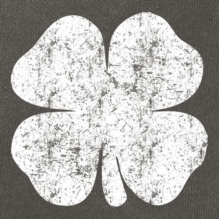 St. Patrick's Day Four Leaf Clover Green Background Design Cotton Canvas Backpack