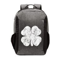 St. Patrick's Day Four Leaf Clover Green Background Design Vector Backpack