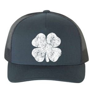 St. Patrick's Day Four Leaf Clover Green Background Design Yupoong Adult 5-Panel Trucker Hat