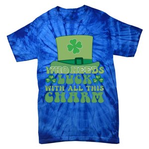 St Patricks Day Charm Gift Tie-Dye T-Shirt