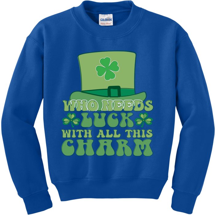 St Patricks Day Charm Gift Kids Sweatshirt