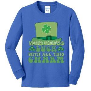 St Patricks Day Charm Gift Kids Long Sleeve Shirt